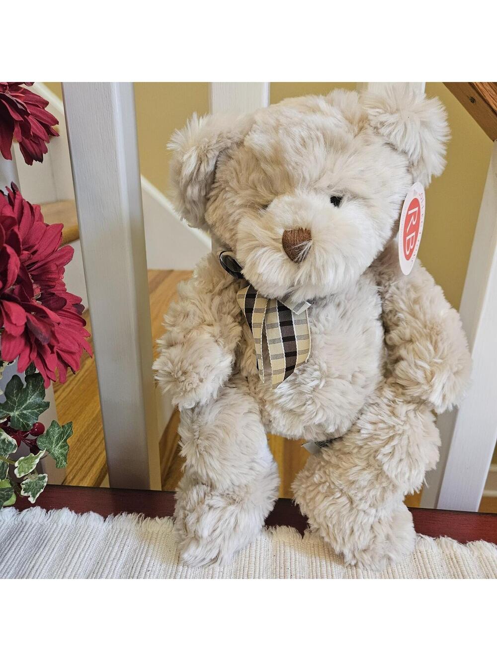 NWT Russ Berrie Collections Beige Plush Bear Expressly For Target 14” New